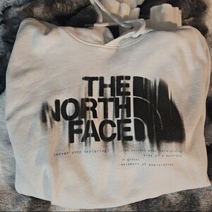The North Face White and Black Hoodie